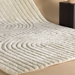 Vloerkleed Larie kleur Off White