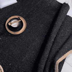 Vloerkleed Laszlo Jute, kleur Zwart