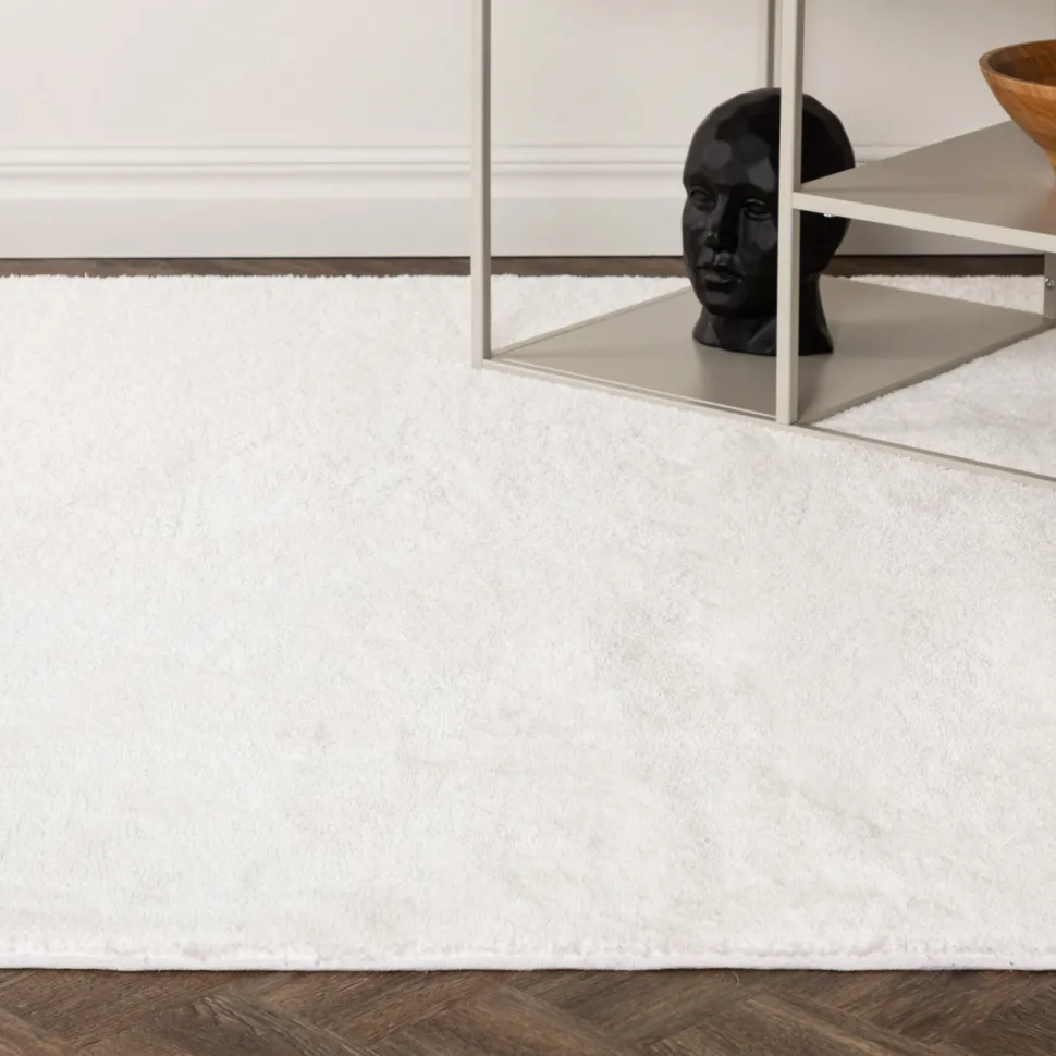 Vloerkleed Les kleur Wit