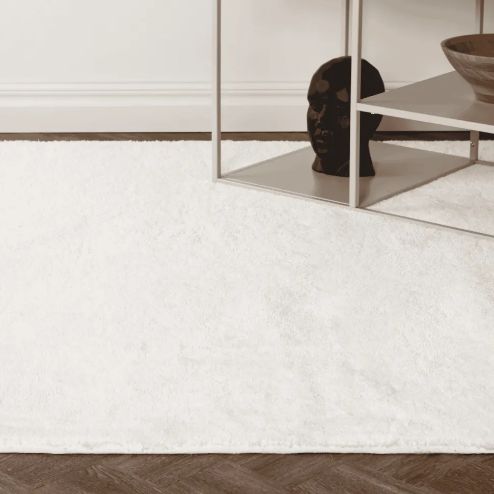 Vloerkleed Les kleur Wit