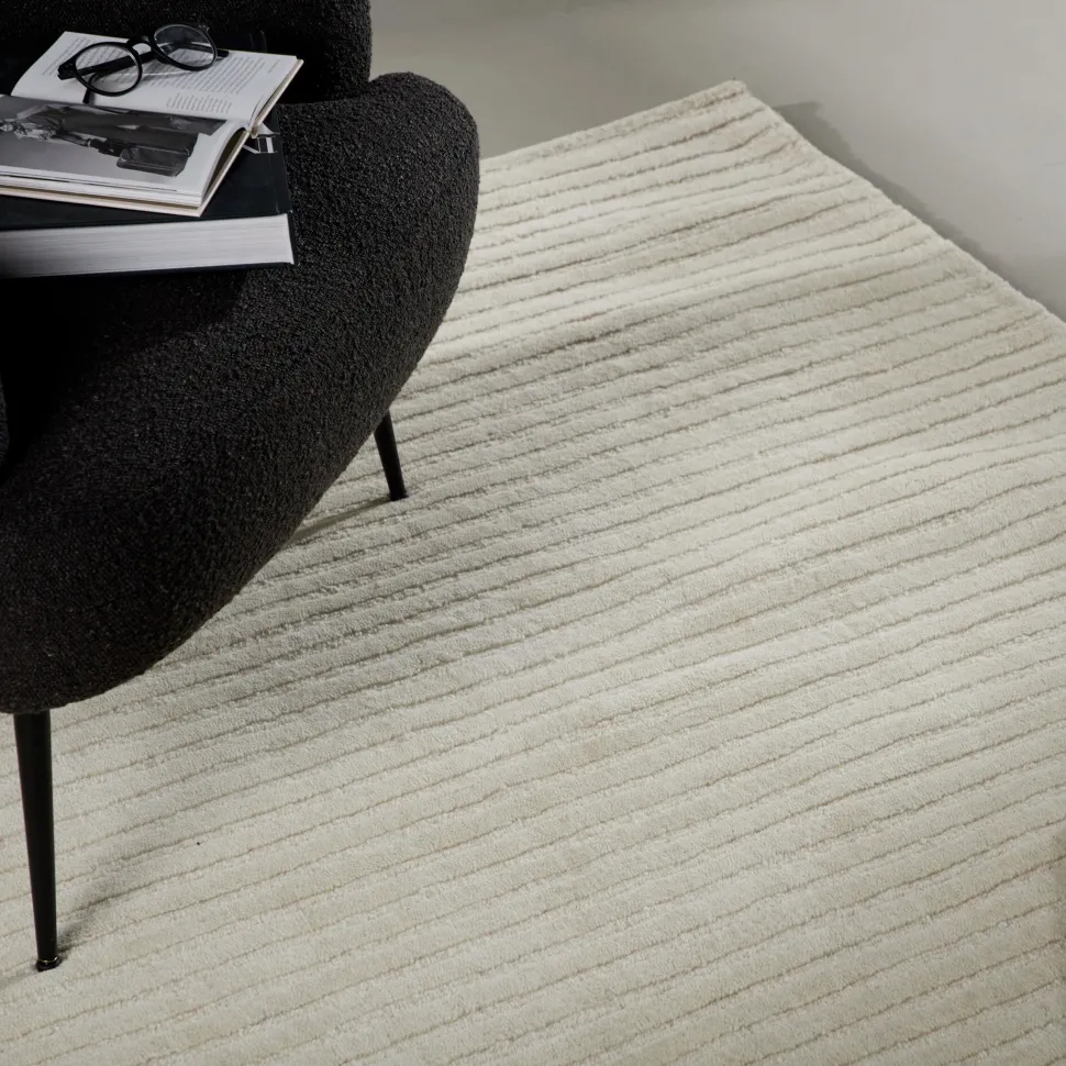 Vloerkleed Lorrie Wol, kleur Off White