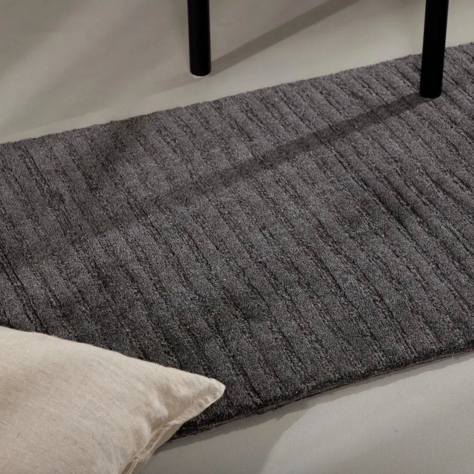 Vloerkleed Lorrie Wol, kleur Donkergrijs