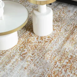 Vloerkleed Magic kleur Grijs/Oranje