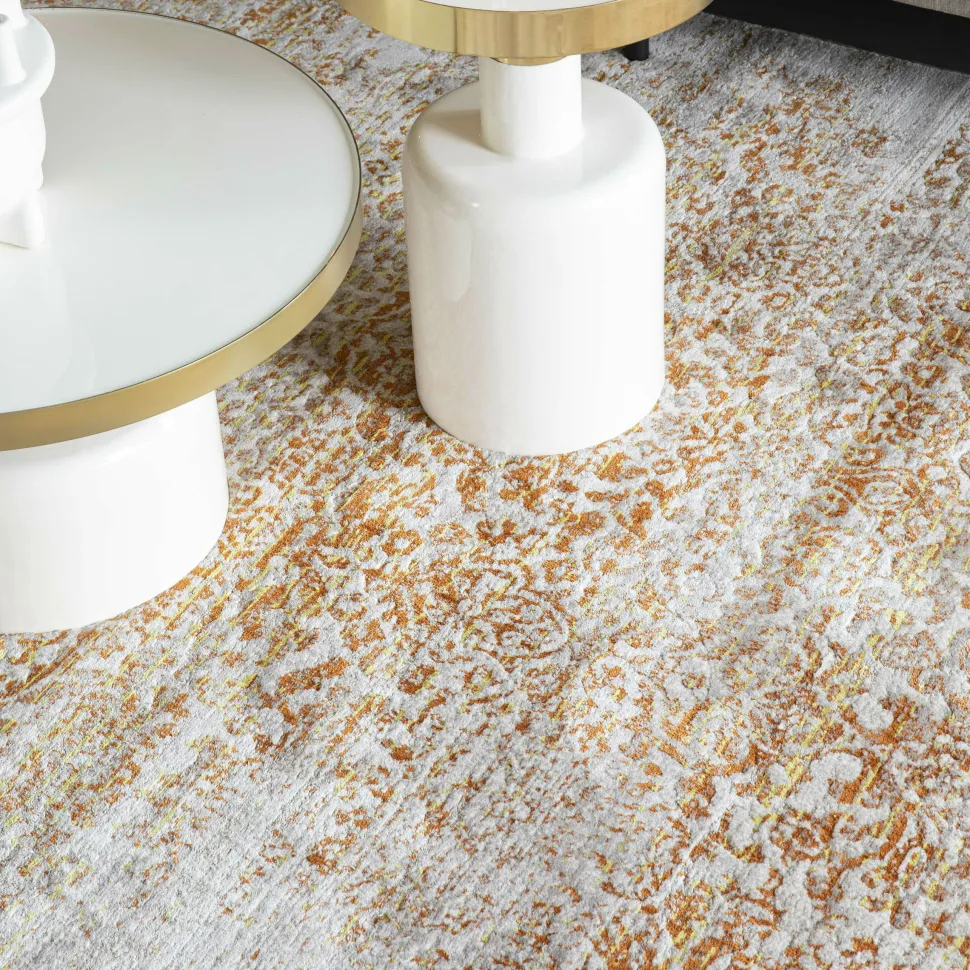 Vloerkleed Magic kleur Grijs/Oranje