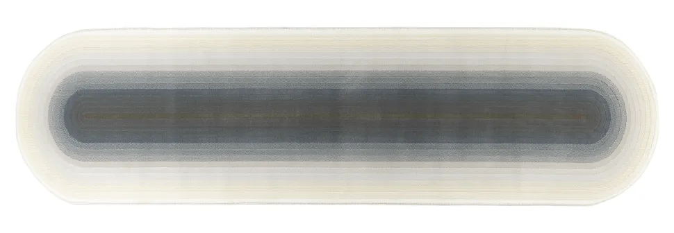 Vloerkleed Olympic 67 x 245cm, kleur Blauw