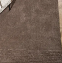 Vloerkleed Oswaldo Wol, kleur Bruin