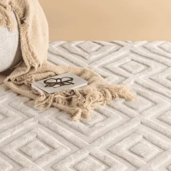 Vloerkleed Rondale kleur Off White