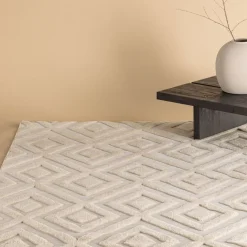 Vloerkleed Rondale kleur Beige