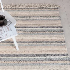 Vloerkleed Roxsana Wol, kleur Beige