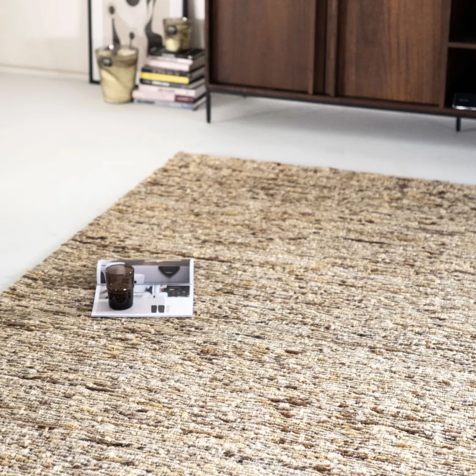 Vloerkleed Takara Wol, kleur Mosterdgeel