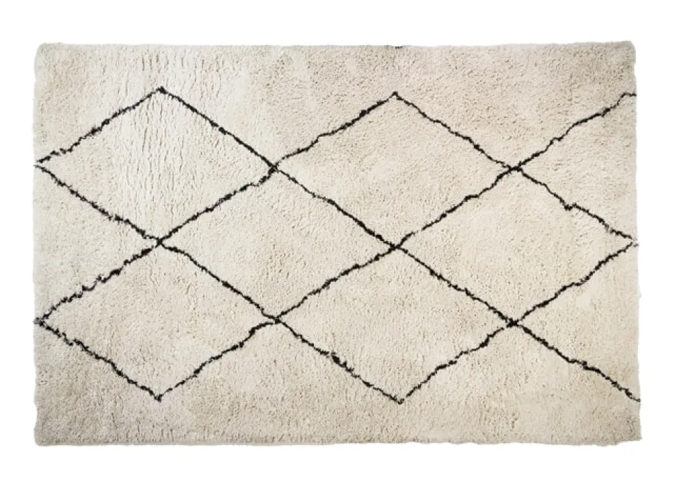 Vloerkleed Xamuri 300 x 200cm, kleur Naturel/Zwart