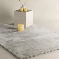 Vloerkleed Yer kleur Lichtgrijs