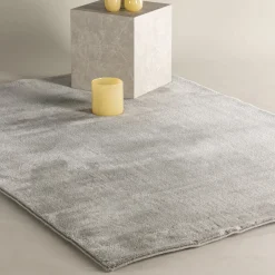 Vloerkleed Yer kleur Lichtgrijs