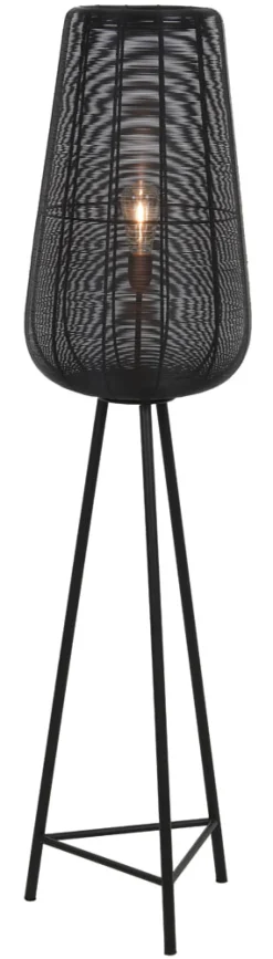 Vloerlamp Adeta kleur Mat Zwart