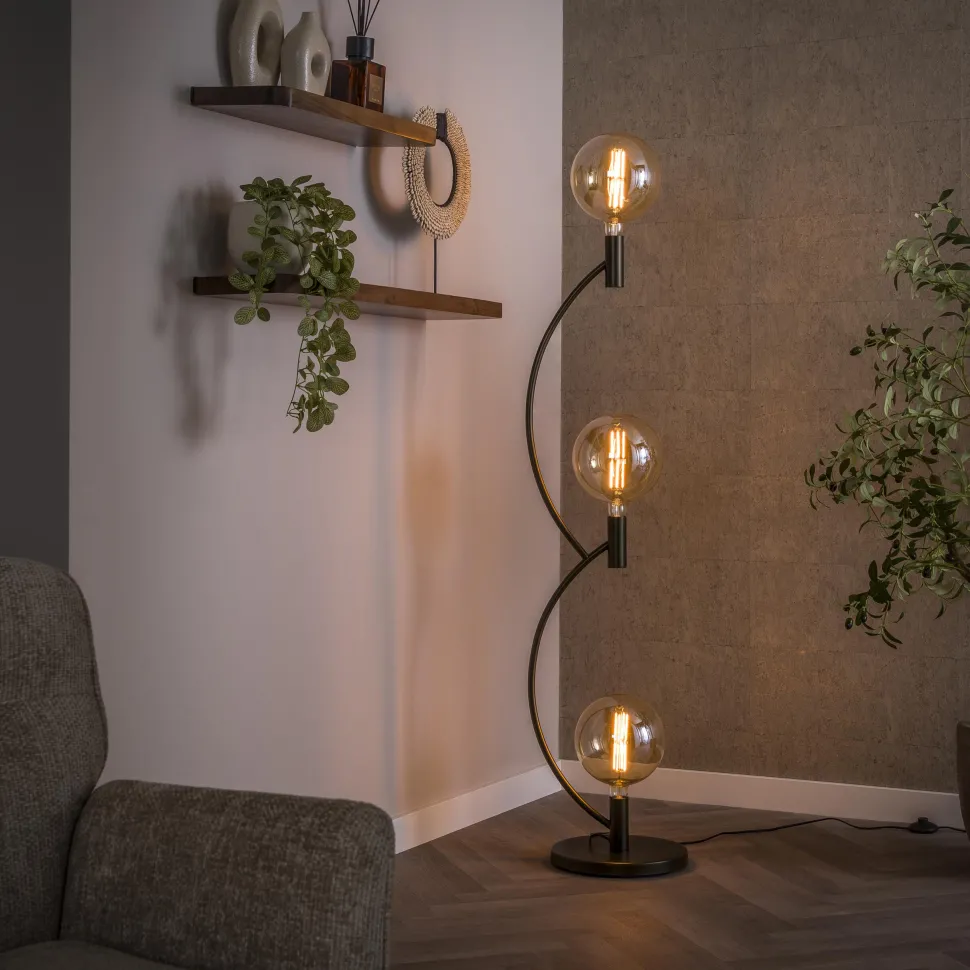 Vloerlamp Amado 3-lamps