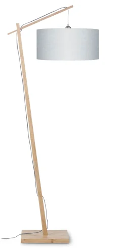 Vloerlamp Andes Naturel, Bamboe en Eco linnen
