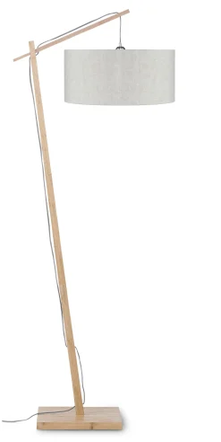 Vloerlamp Andes Naturel, Bamboe en Eco linnen