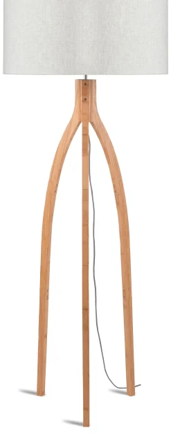 Vloerlamp Annapurna Bamboe en Eco linnen