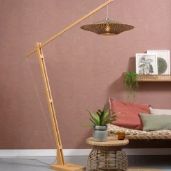 Vloerlamp Bali Bamboe, 207cm