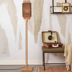Vloerlamp Bhutan Bamboe, 145cm