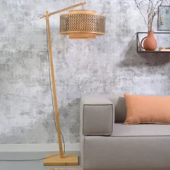 Vloerlamp Bhutan Large, Bamboe