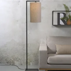 Vloerlamp Boston Langwerpig, 160cm, kleur Zwart