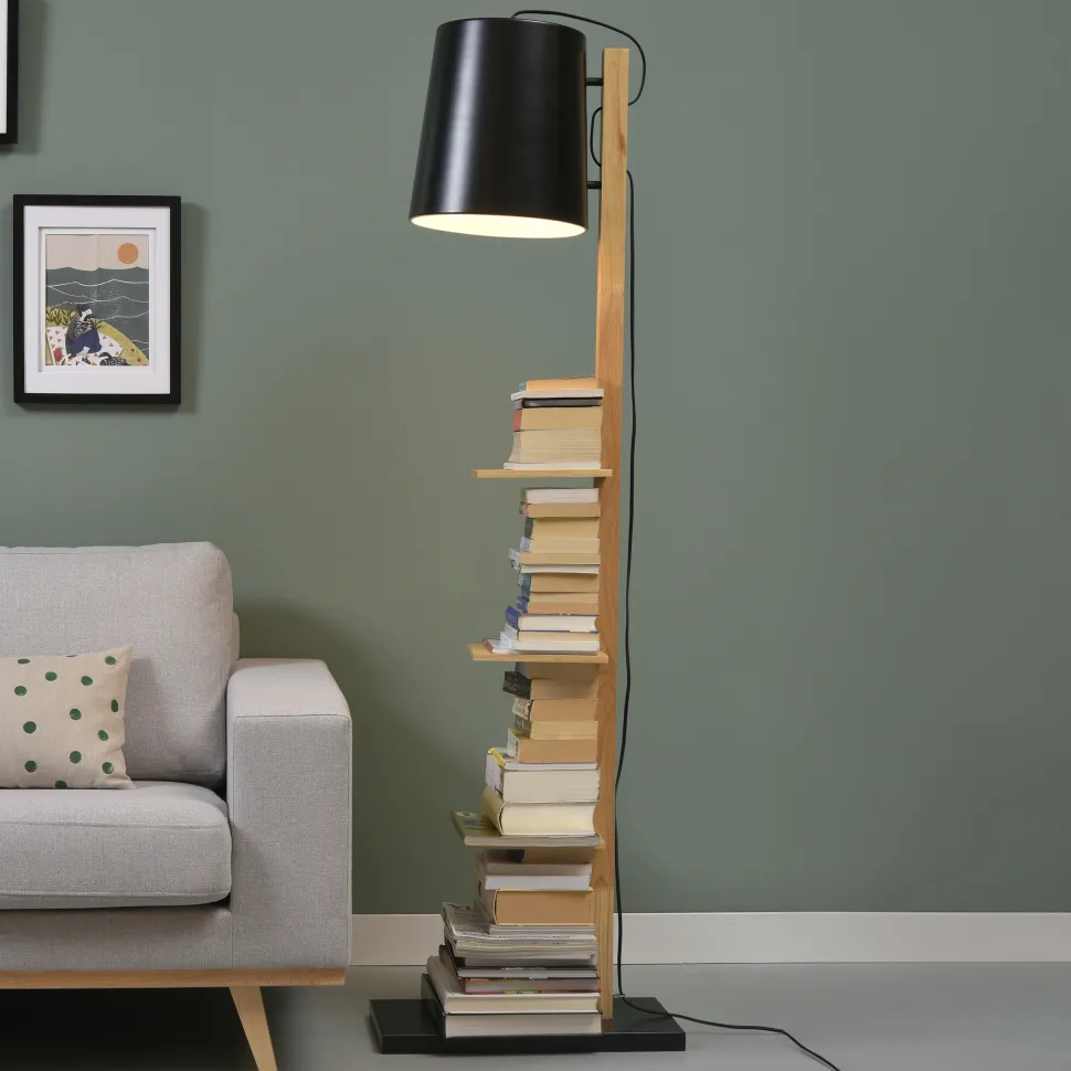 Vloerlamp Cambridge met plankjes