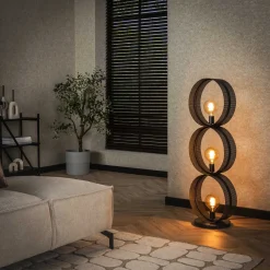 Vloerlamp Dalvin Charcoal finish