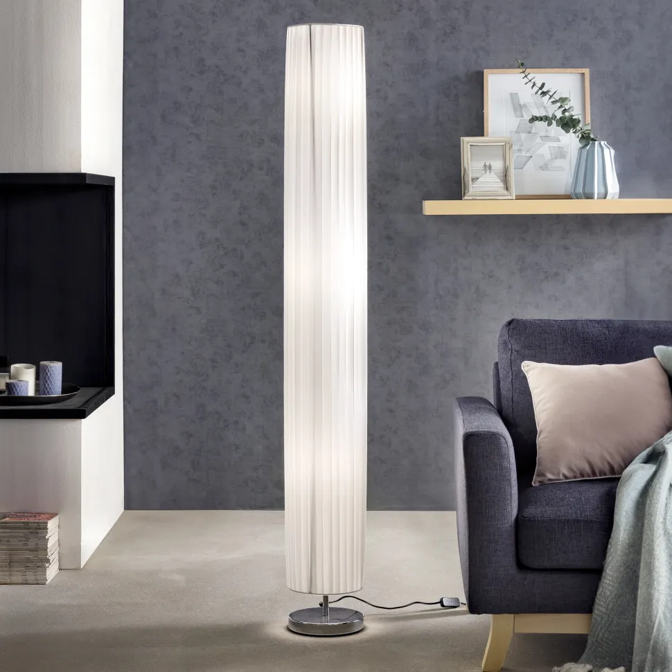 Vloerlamp Dani, kleur wit