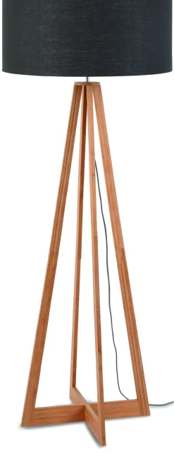 Vloerlamp Everest Bamboe en Eco linnen