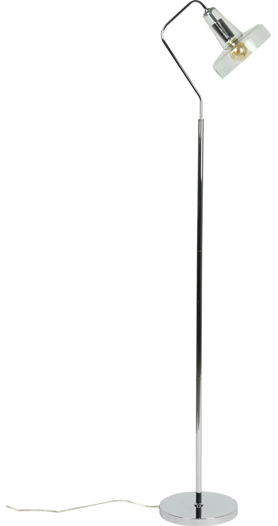 Vloerlamp Ezequiel Glas, 160cm