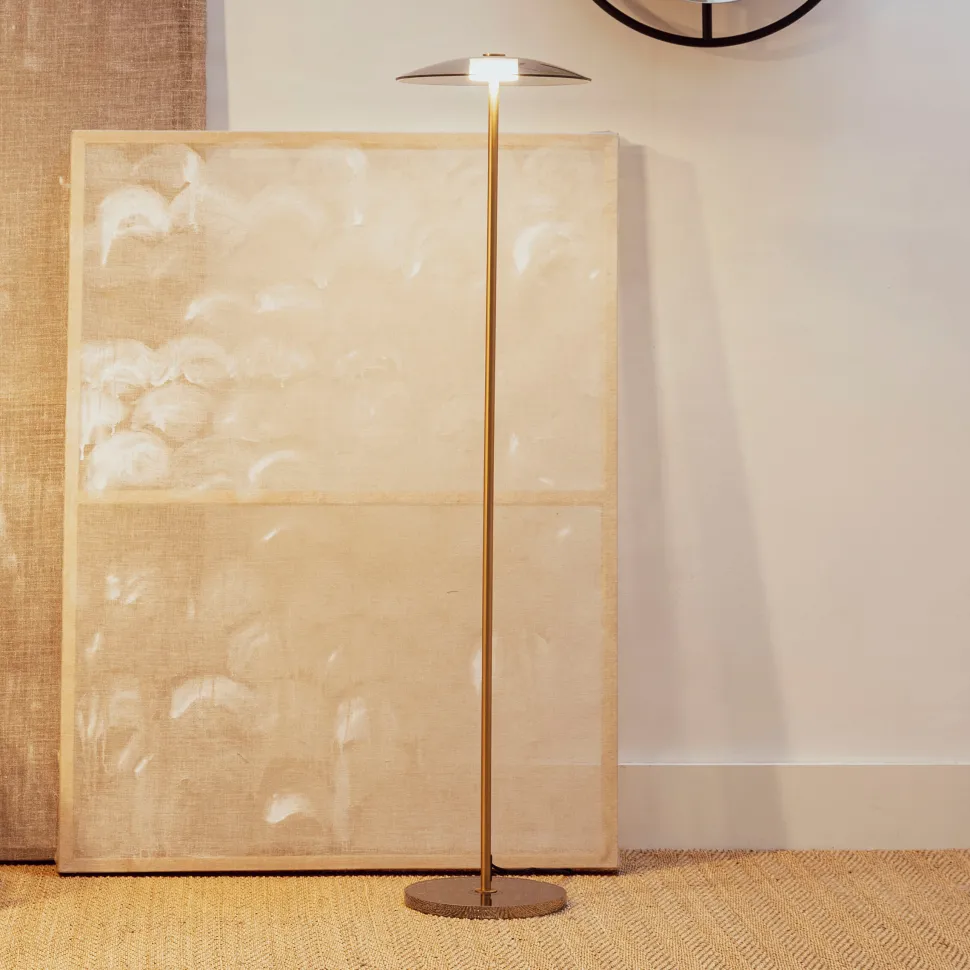 Vloerlamp Float Glas, 132cm