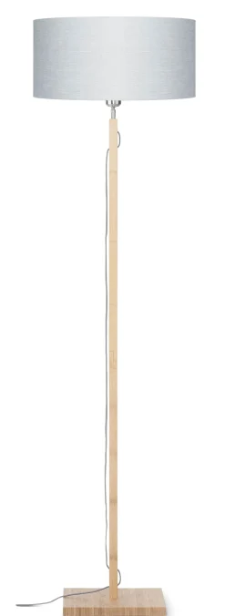 Vloerlamp Fuji Bamboe en Eco linnen