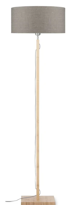Vloerlamp Fuji Bamboe en Eco linnen