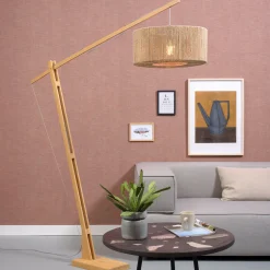 Vloerlamp Iguazu Jute, 207cm