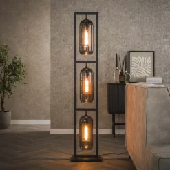 Vloerlamp Jaida kleur Smoke