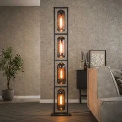 Vloerlamp Jaida kleur Smoke