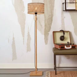 Vloerlamp Java Bamboe, 128cm