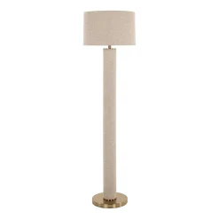 Vloerlamp Joline Linnen, 161cm hoog