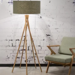 Vloerlamp Kilimanjaro Bamboe en Eco linnen