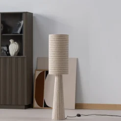 Vloerlamp Loft Bouclé met dessin, 130cm