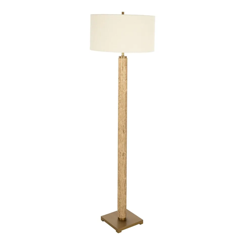 Vloerlamp Lorén Marmer en Bouclé
