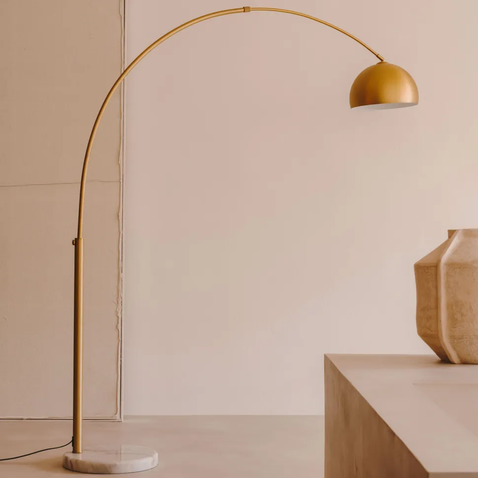 Vloerlamp Madali Staal en marmer