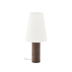 Vloerlamp Marga Rubberhout, 110cm
