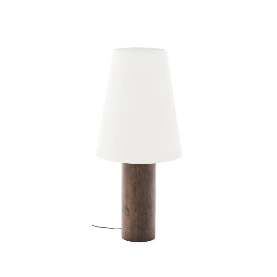 Vloerlamp Marga Rubberhout, 110cm