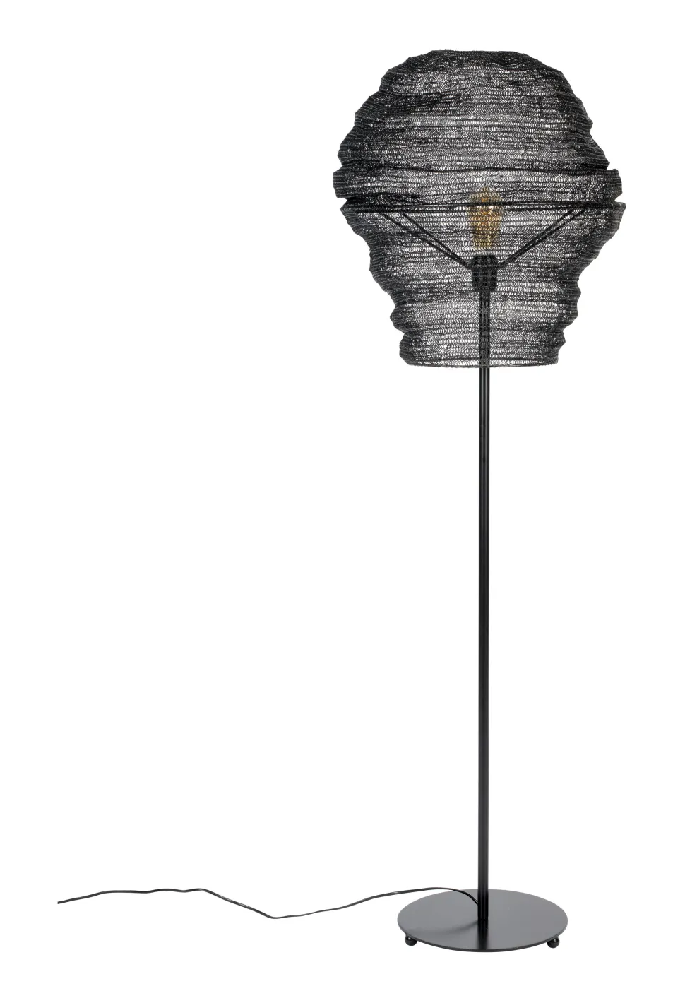Vloerlamp Micki, 154cm, kleur Zwart