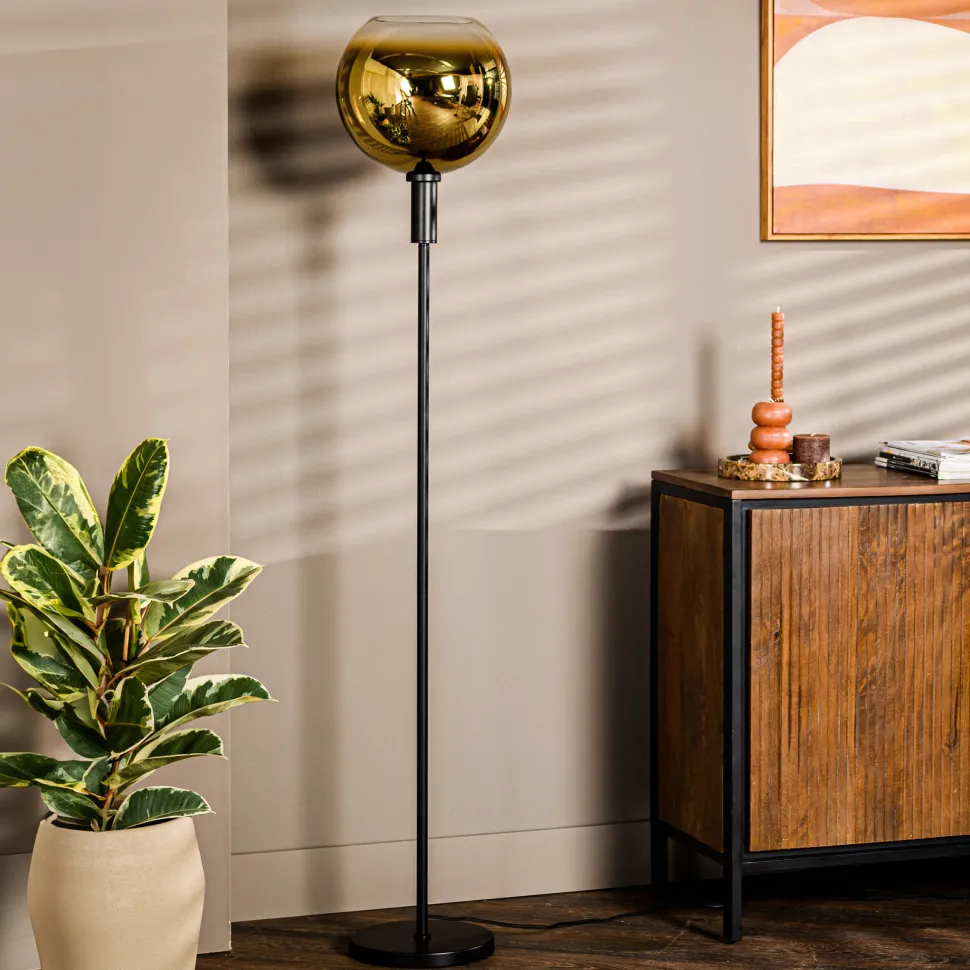 Vloerlamp Mirel 160 cm, kleur Goud