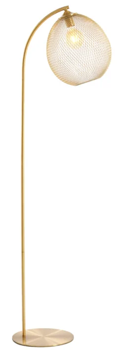 Vloerlamp Moroc 160cm hoog, kleur Goud