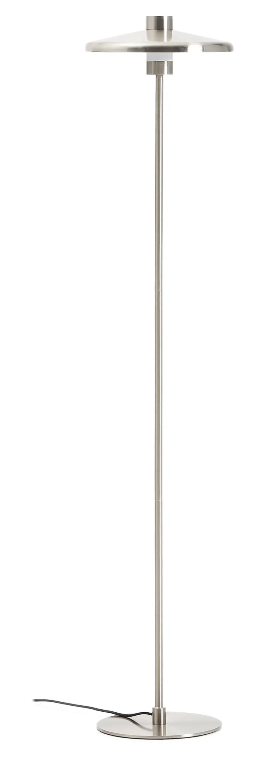 Vloerlamp Nuvira Gesatineerd metaal