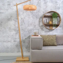 Vloerlamp Palawan Bamboe, 176cm